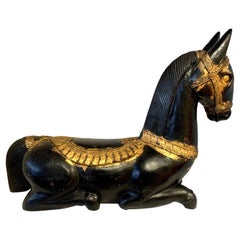 Chinese Carved Wooden Tang Horse Statue