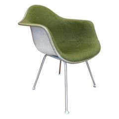 Mid Century Eames for Herman Miller Upholstered Molded Fiberglass Armchair