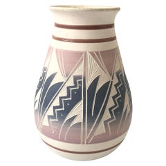 Vintage Carved Southwestern Pottery Vase