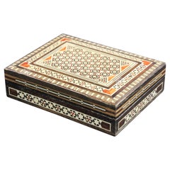 Middle Eastern Moorish Handcrafted Mosaic Decorative Trinket Box