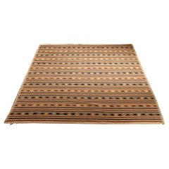 Original Swedish Gobeläng Flat-Weave Rug "Enbär" by Barbro Nilsson for MMF