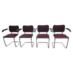 1970s Marcel Breuer Iconic S64 Chairs by Gordon International, a Set of 4