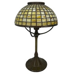 Used Signed Tiffany Studios Art Nouveau Table Lamp, Early 1900's