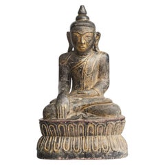 Mid-18th Century Burmese Stone Buddha
