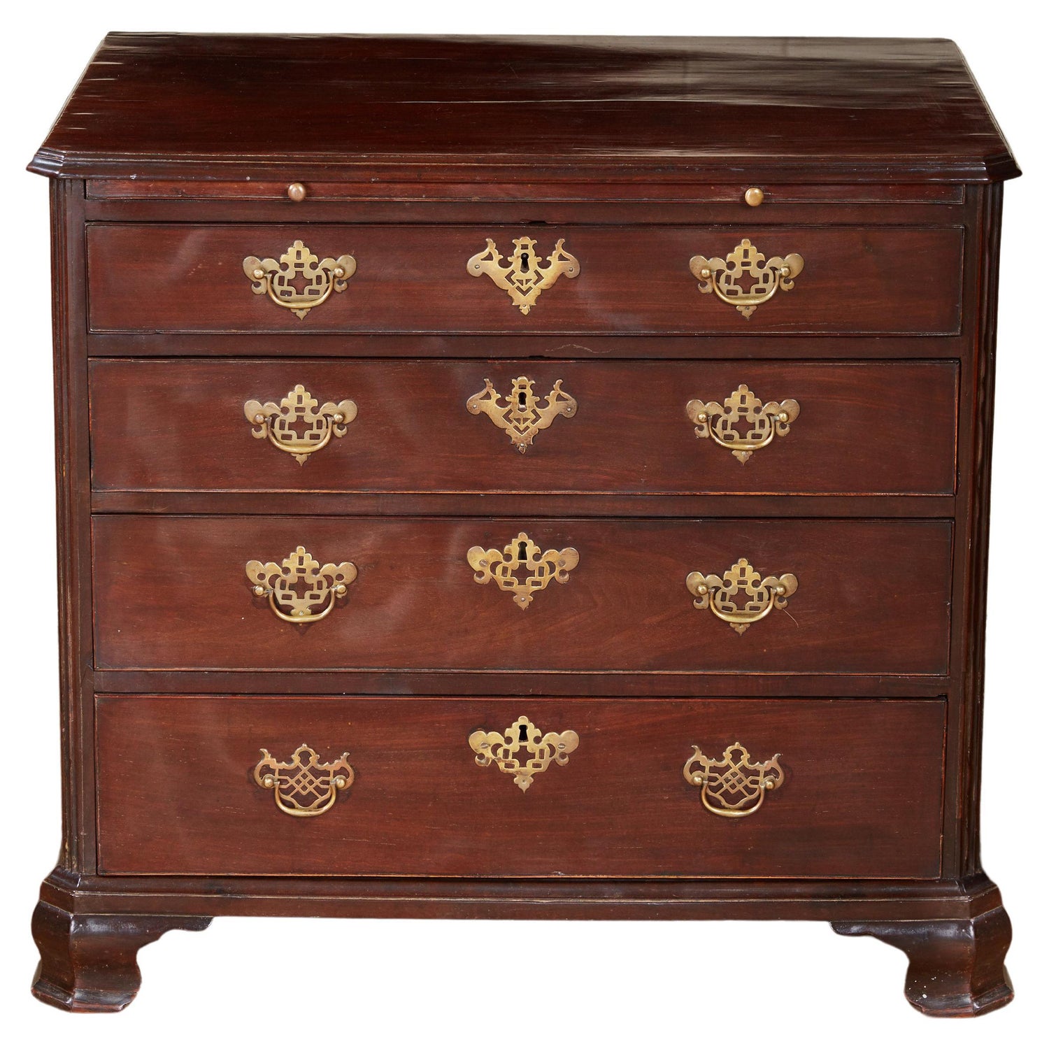 Very Fine and Rare Chippendale Highly Figured Mahogany Serpentine-Front  Chest of Drawers, Attributed to Jonathan Gostelowe (1745-1795),  Philadelphia, Pennsylvania, Circa 1785, Important Americana, 2023