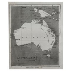 Original Antique Map of Australia by Thomas Clerk, 1817