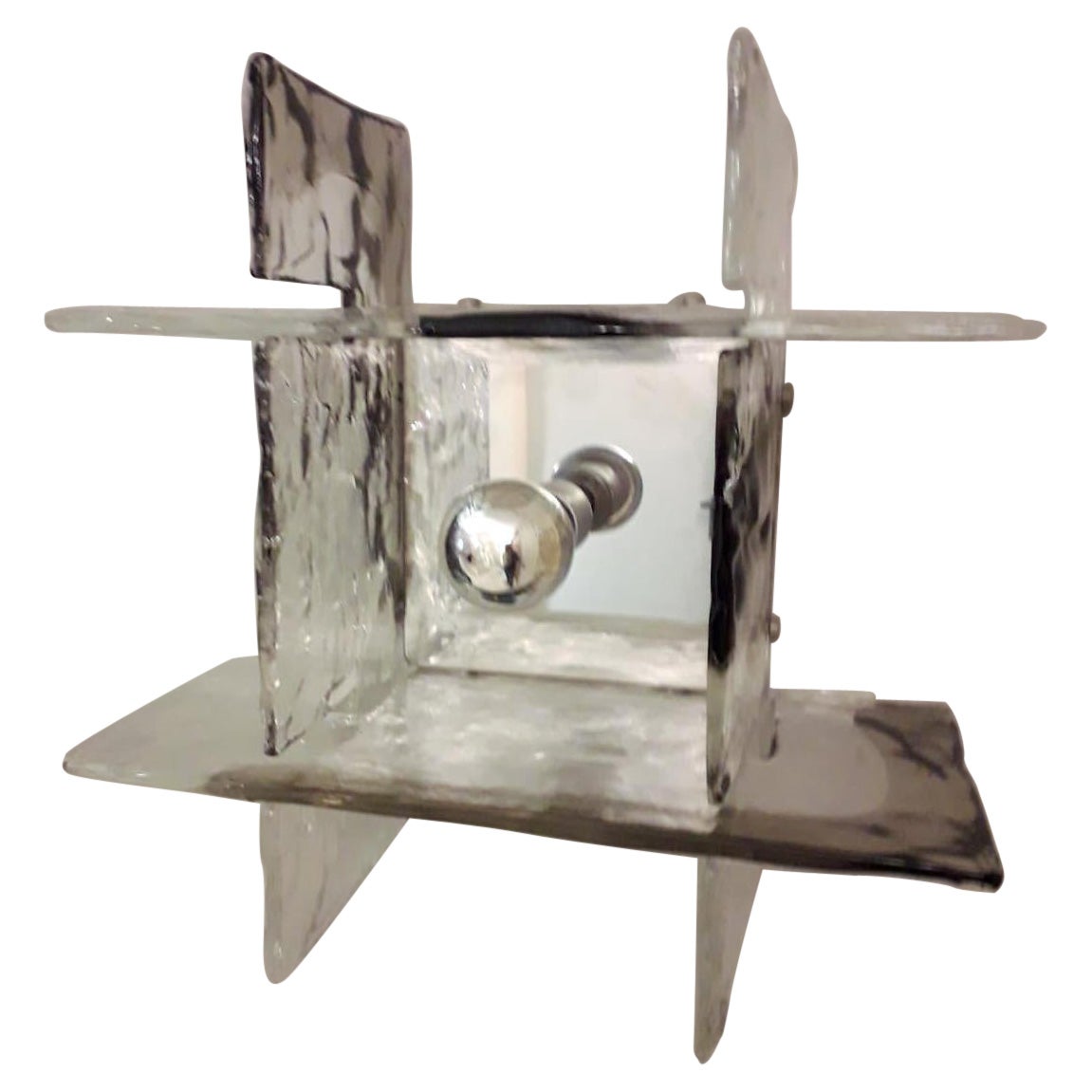 Square Sconces by Carlo Nazon for Mazzega, 5 Available For Sale