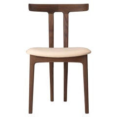 OW58 T-Chair Walnut Oil, Sif 90 Leather Seat by Ole Wanscher