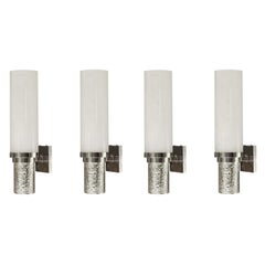 Group of Four RTF Rock crystal Sconces by Phoenix