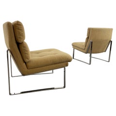 Pair of Midcentury Steel Cocktail Chair from Miller Borgsen by Röder & Söhne