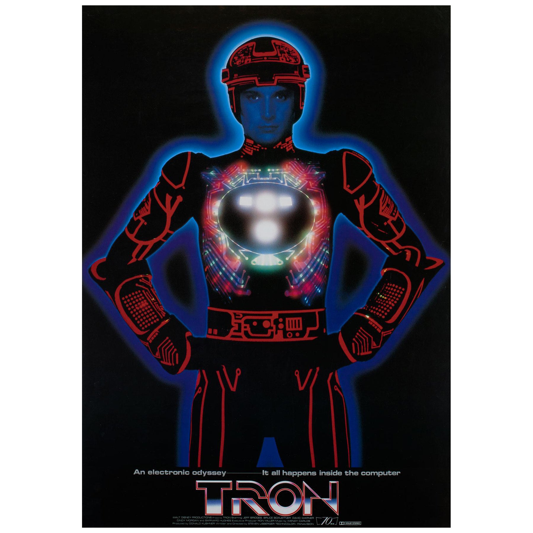 "Tron" Japanese Film Movie Poster, 1982