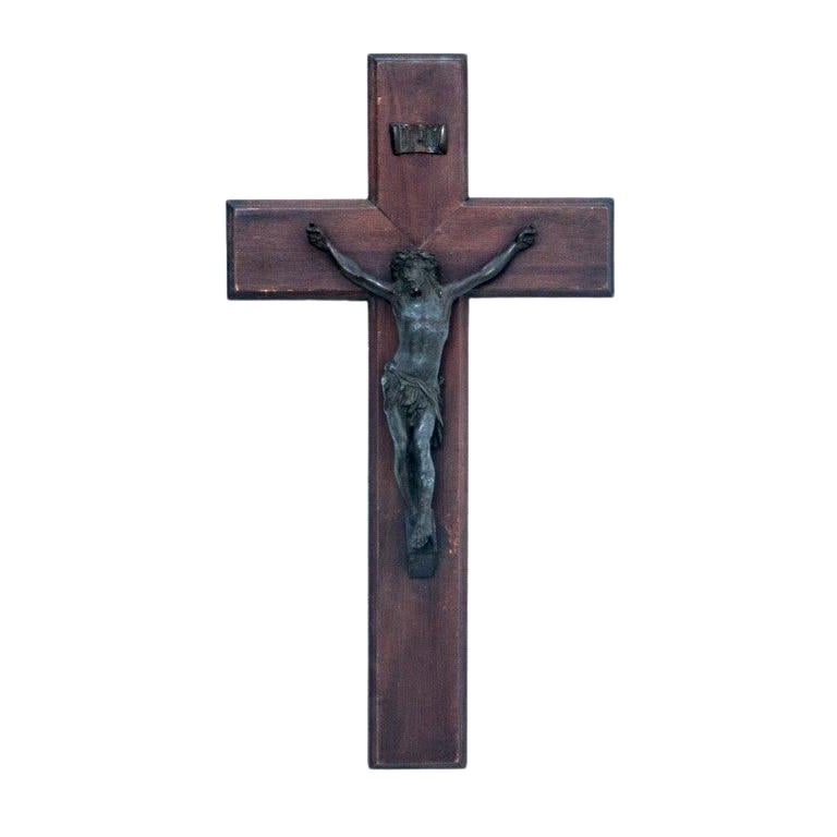 Wooden Cross, Western Europe, 1950s For Sale