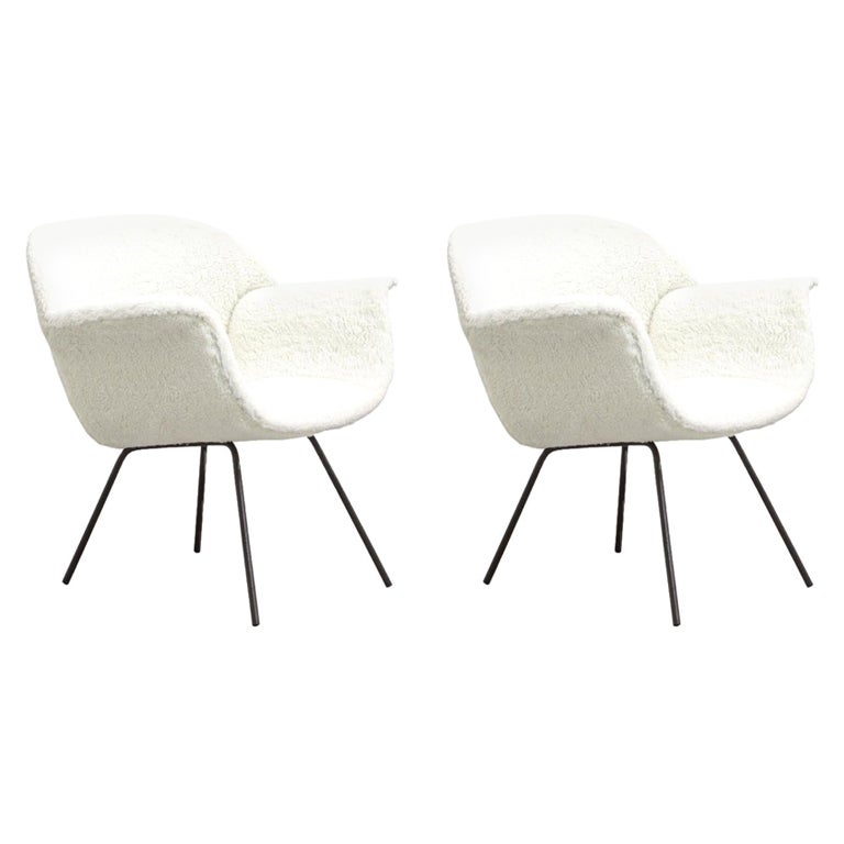 Pair of Armchairs Designed by Carlo Hauner, Brazilian Mid-Century Modern