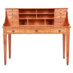 French Regency Louis XVI Cherry Wood Writing Desk by GEKA