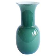 Large Murano Glass Vase Blue/Grey by Aureliano Toso, Italy 2000
