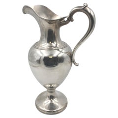 Whiting Sterling Silver 1911 Pitcher Jug in Art Deco Style