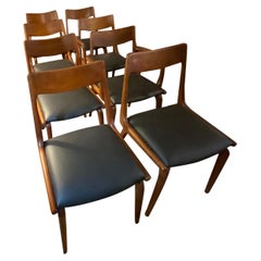 Set of 8 Boomerang Erik Christiansen Teak Dining Chairs