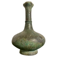 Chinese Western Han Dynasty Bronze Garlic Head Vase, 206 BC - 25 AD