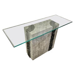 Tessellated Stone Console