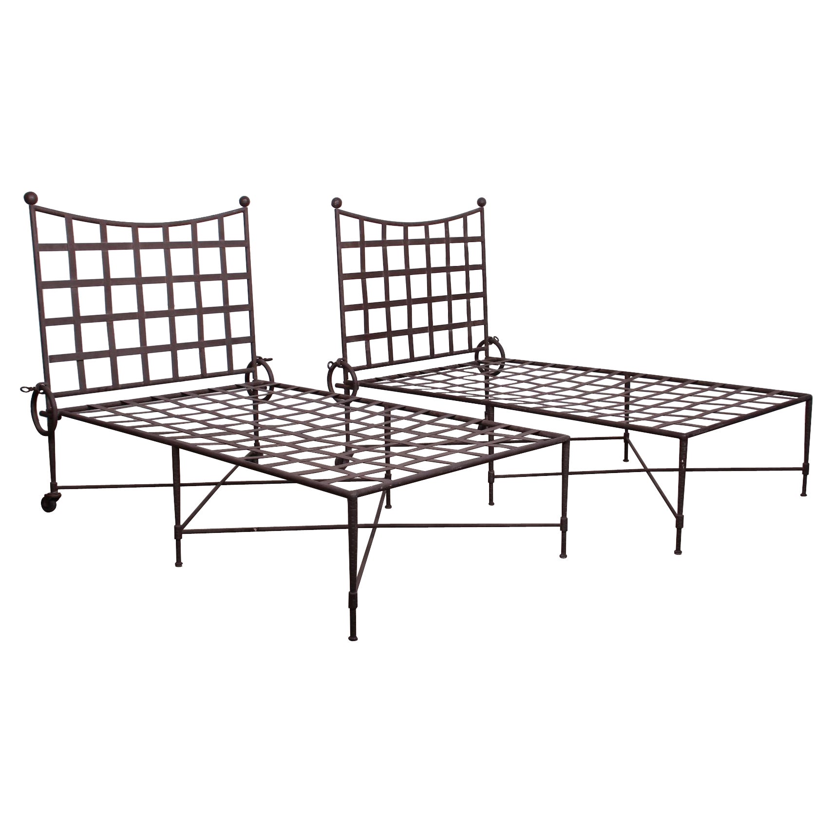 Pair of Outdoor Chaises by Mario Papperzini for Salterini