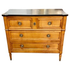 Mid 20th Century French Louis XVI Style Fruitwood Commode