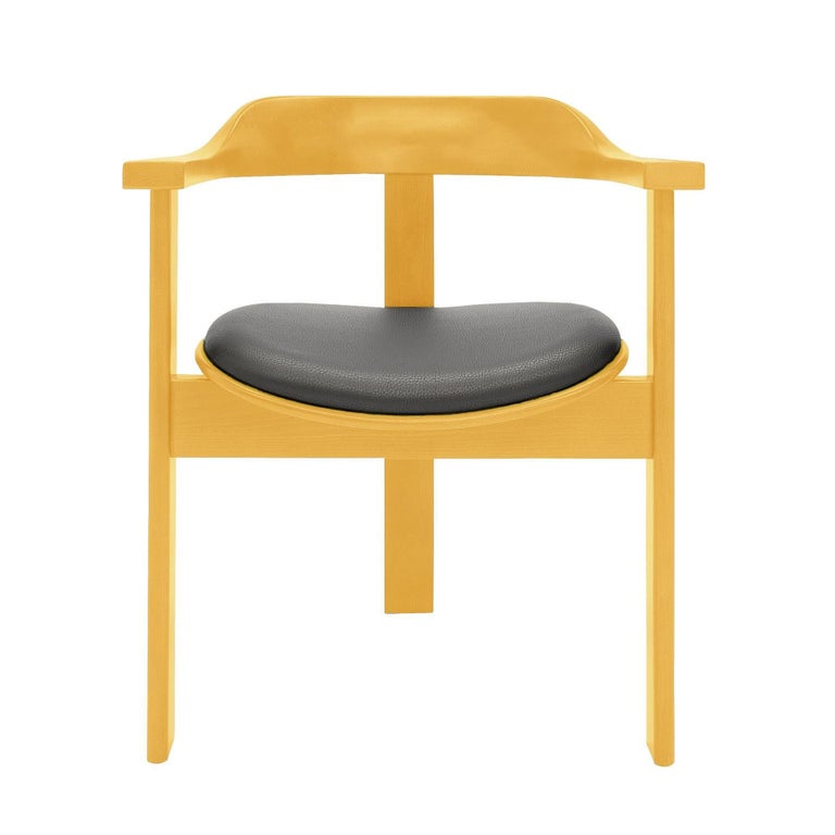 Mid Century, Haussmann Armchair, Golden, by Robert & Trix Haussmann, Design 1964 For Sale