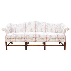 Retro Chippendale Style Camel Back Sofa by Baker Furniture