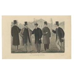 Antique Fashion Print September, 1864