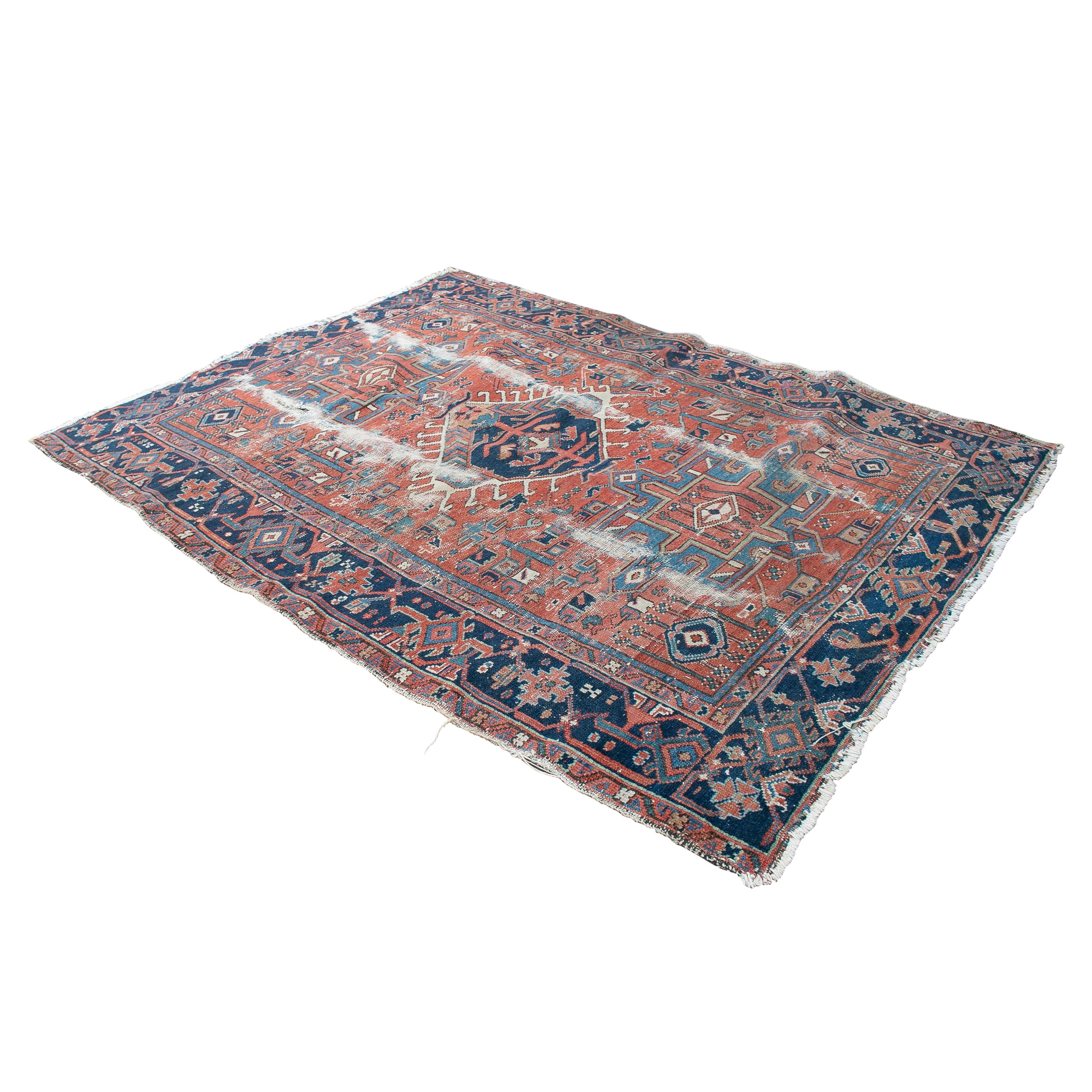 18th Century Turkish Kilim Wool Carpet Rug For Sale