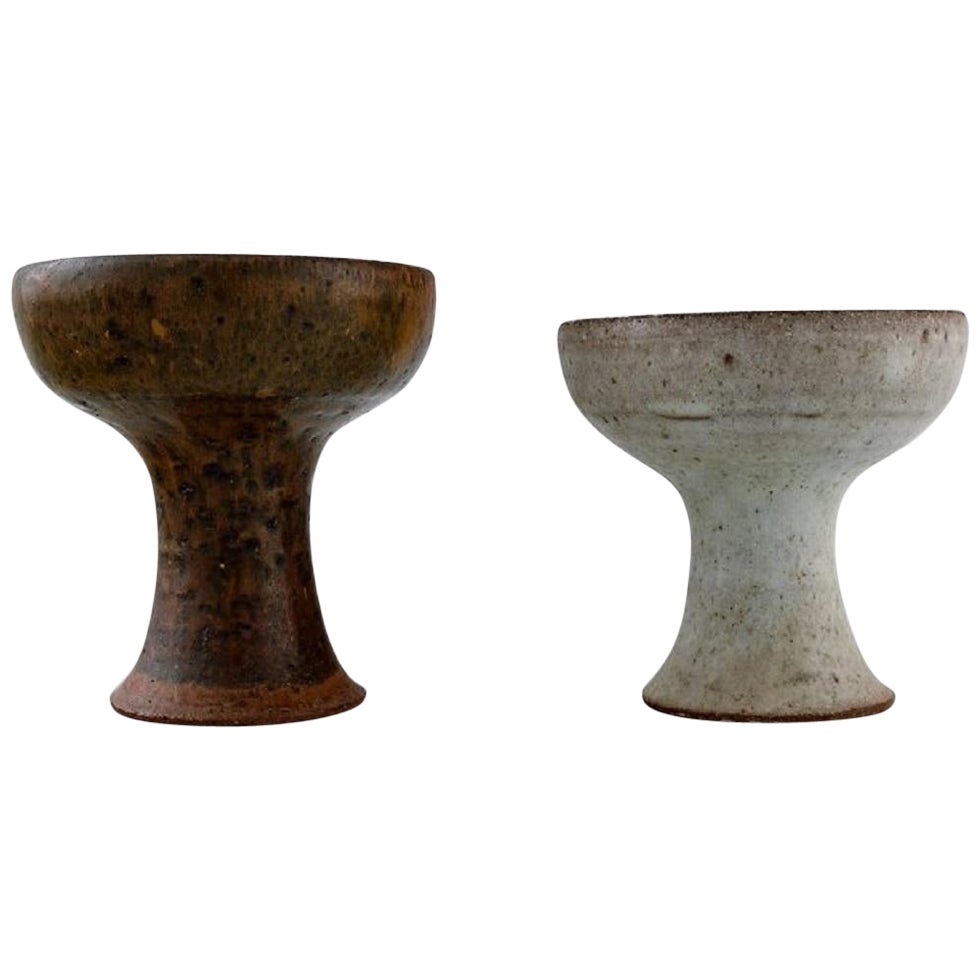 Ole Bjørn Krüger, Danish Sculptor and Ceramicist, Two Unique Vases