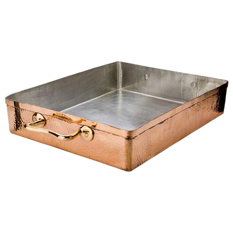 Amoretti Brothers Copper Roasting Pan For Sale