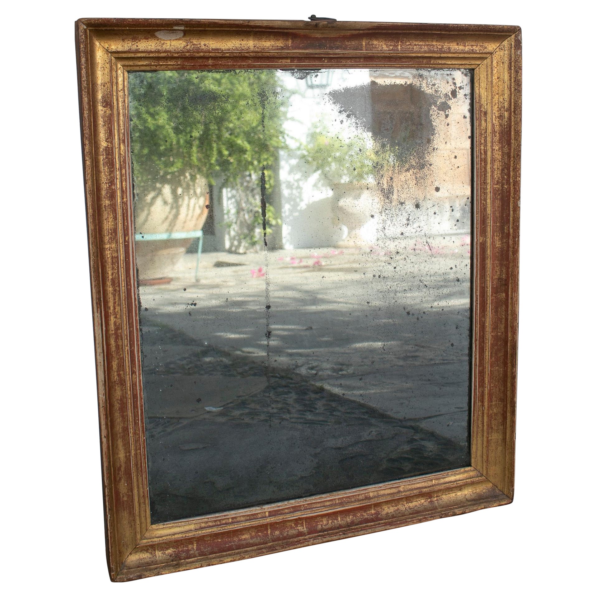 19th Century French Original Mirror w/ Giltwood Frame For Sale