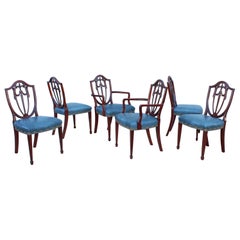 Kindel Mahogany and Leather Dining Chairs