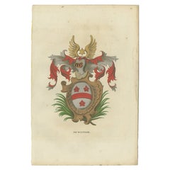 Impression Genealogy ancienne de la famille « De Wintere » par Herckenrode, 1862