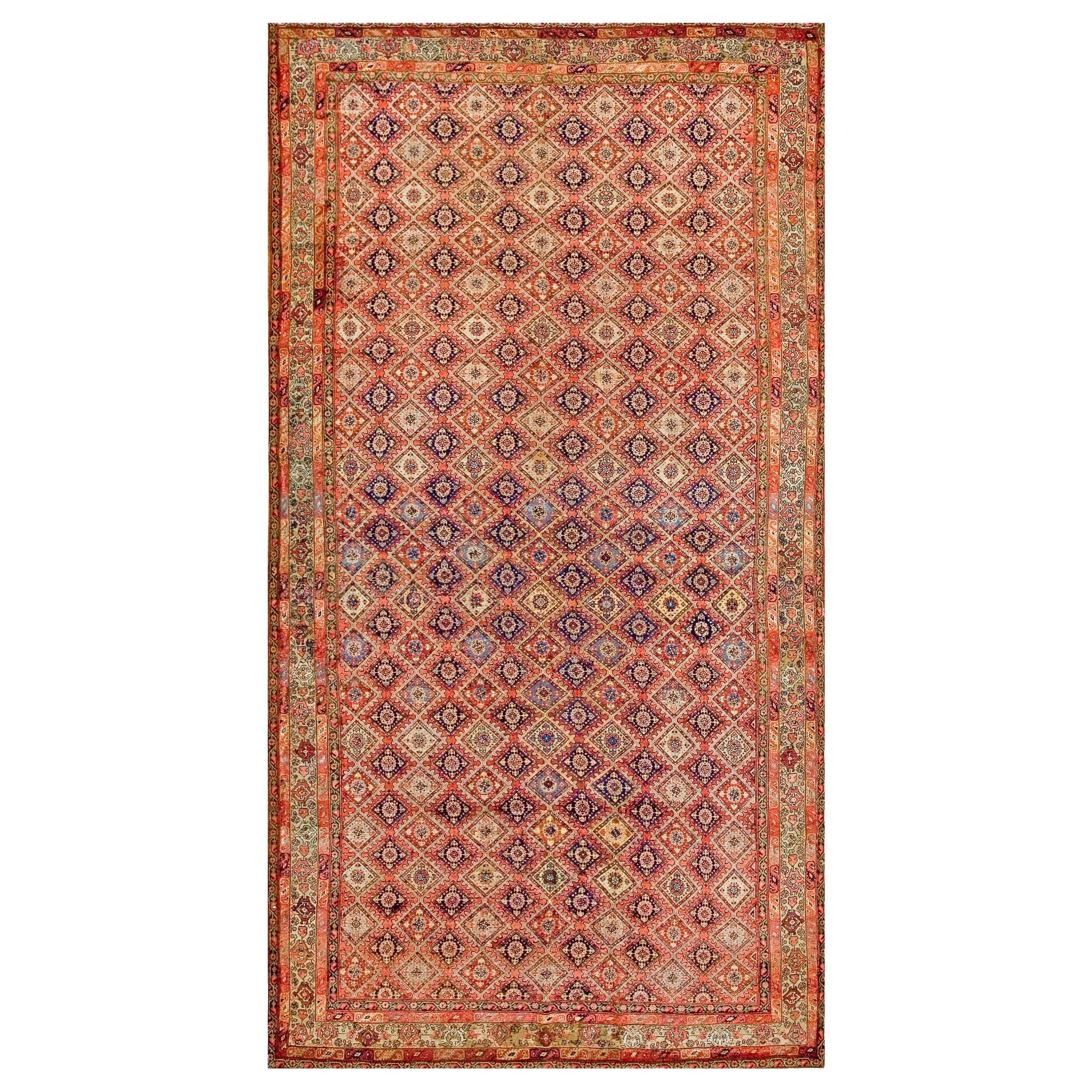 Late 19th Century W. Persian Senneh Carpet ( 5'6'' x 11' - 168 x 335 ) For Sale