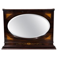 Antique English Mahogany Mirror