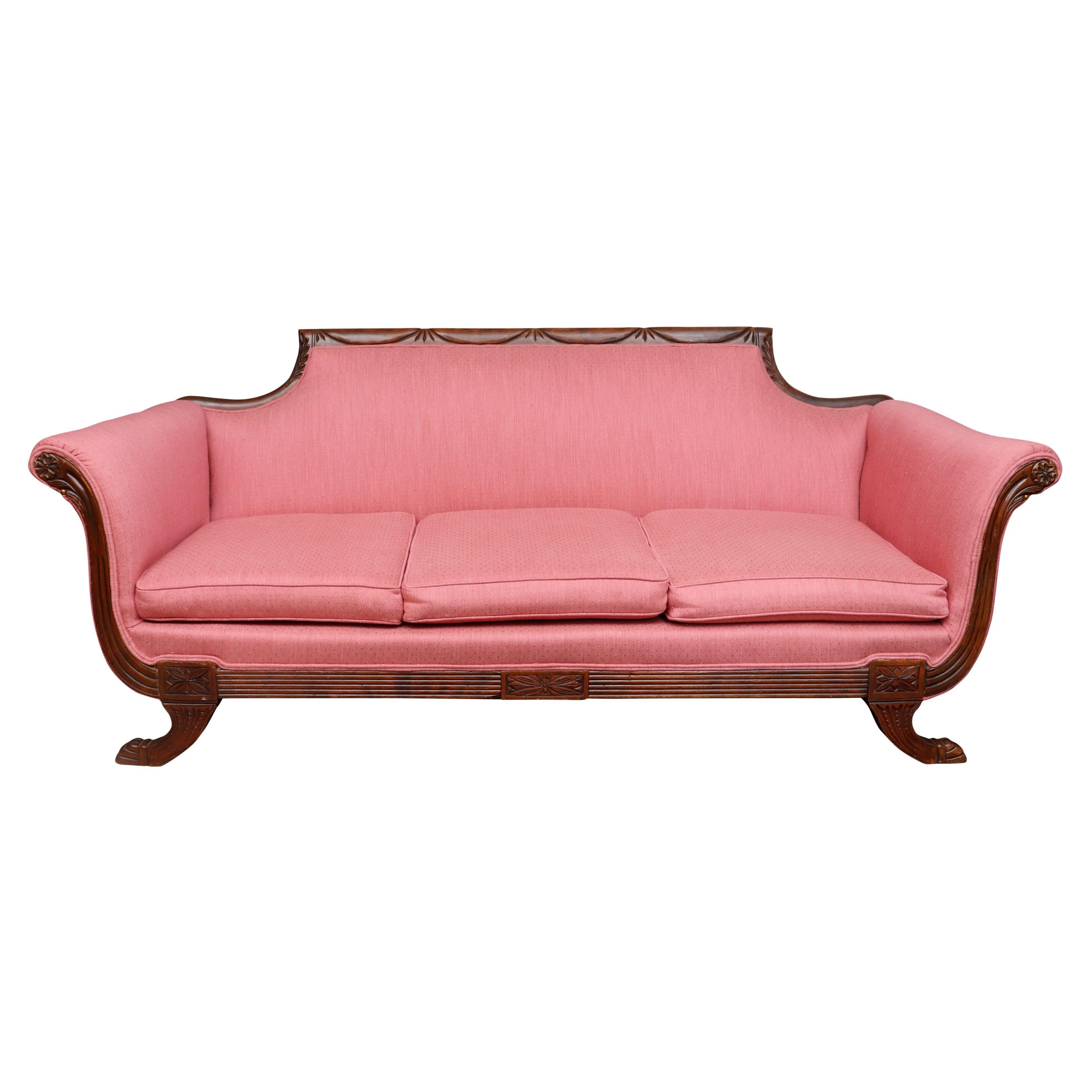 Mahogany Duncan Phyfe Sofa