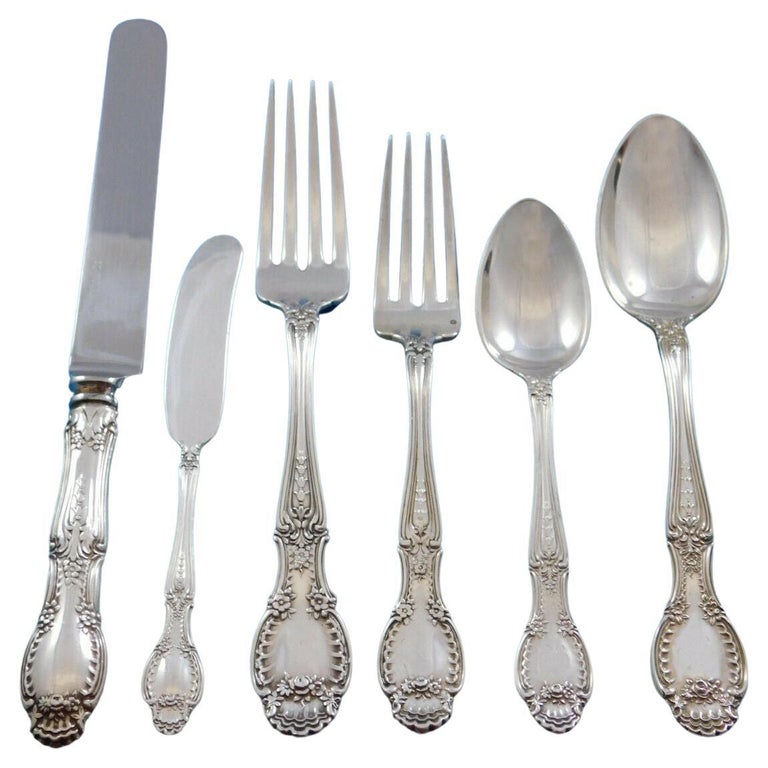 Richelieu by Tiffany Sterling Silver Flatware Set 12 Service 75 Pieces For  Sale at 1stDibs