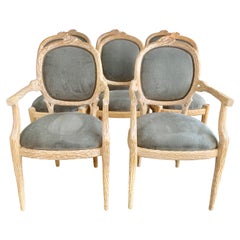 Set of Eight "Tree" Style Dining Chairs