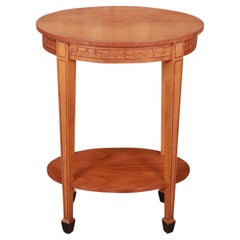 Baker Furniture Inlaid Mahogany Federal Style Side Table or Nightstand