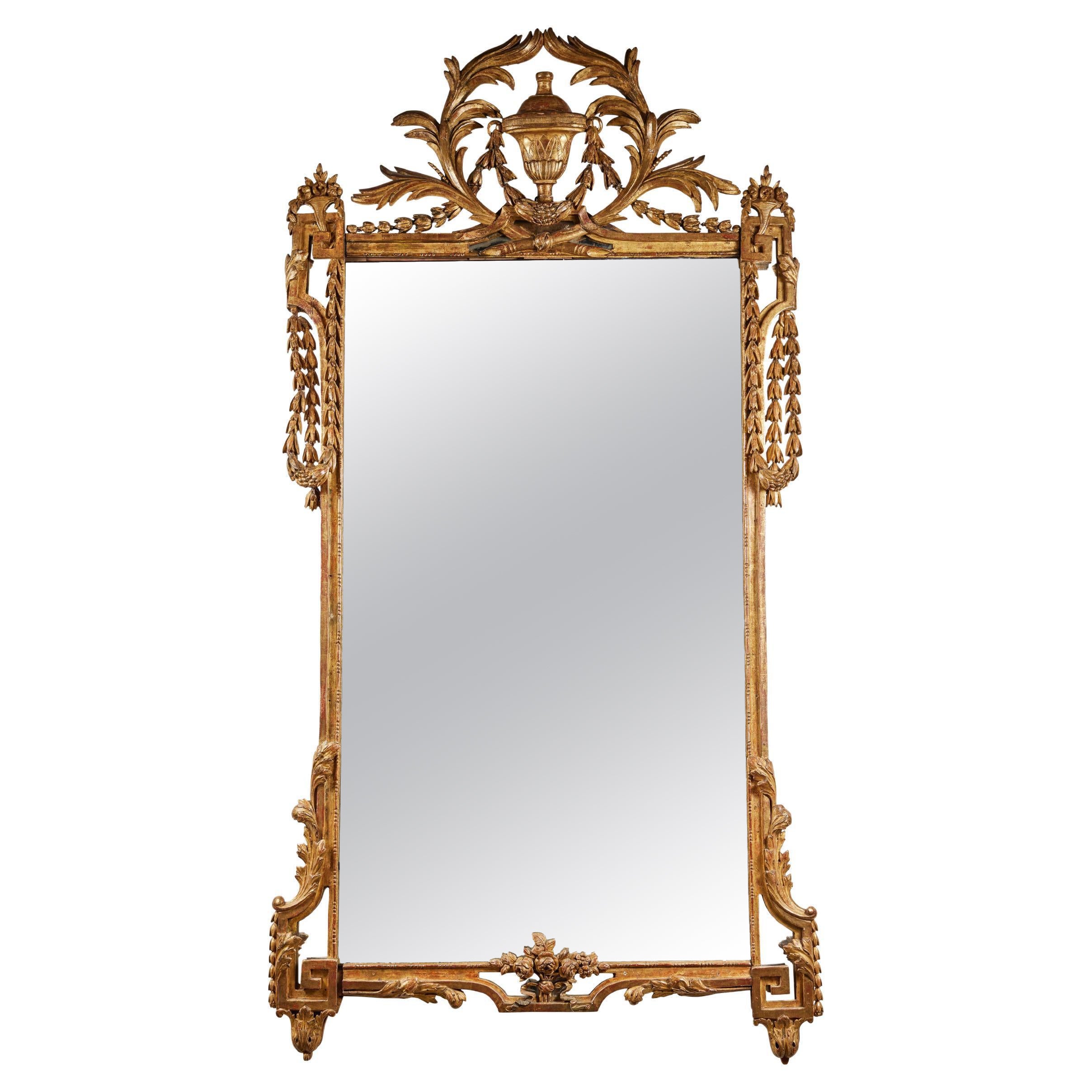 Large, Louis XVI Style Mirror For Sale at 1stDibs