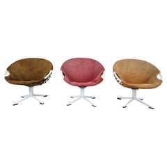 Ensemble de 3 chaises ballons vintage par Lush & Co:: années 1960