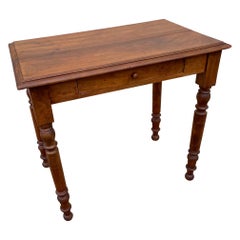 20th Century French Walnut Bistro Table, 1900s