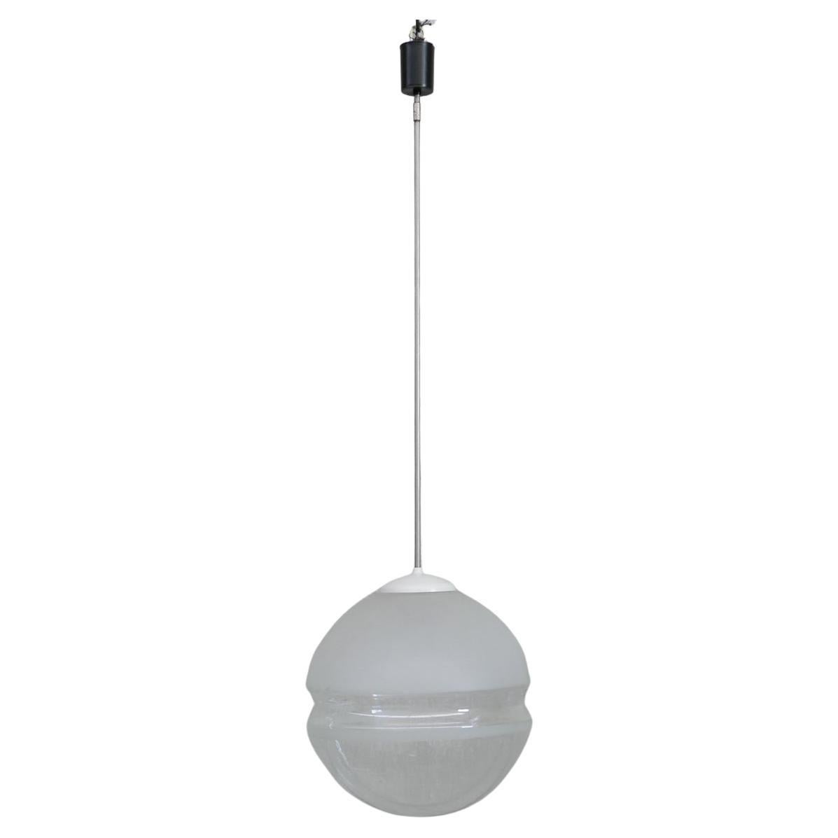 Two Tone Large Glass Pendant Light