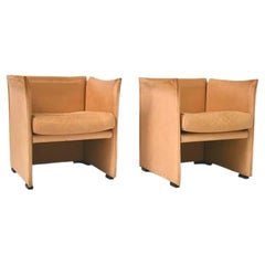 Pair of Vintage 1970s Armchairs, Design by Mario Bellini for Cassina Production