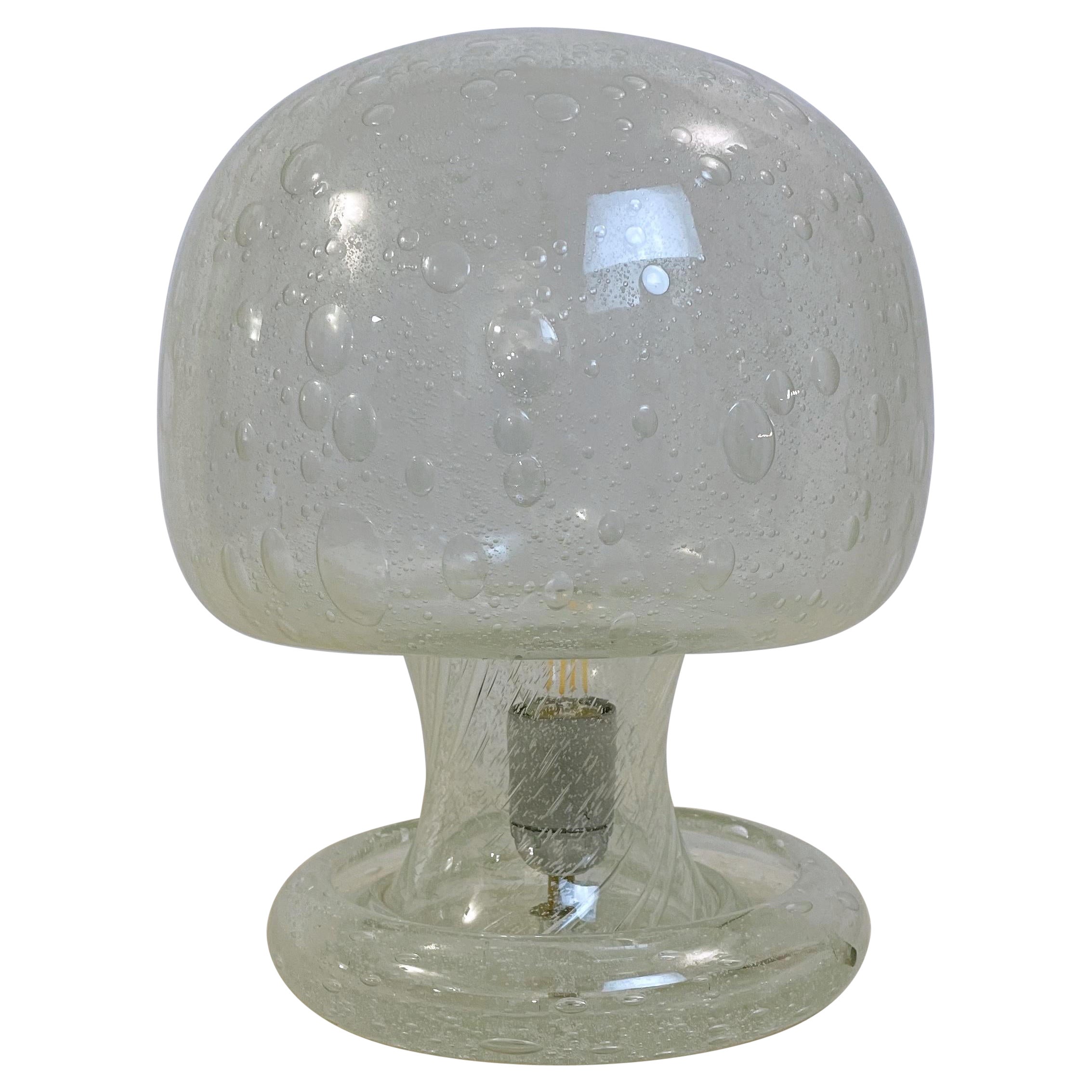 Mid-Century Modern Glass Table Lamp, 1960s