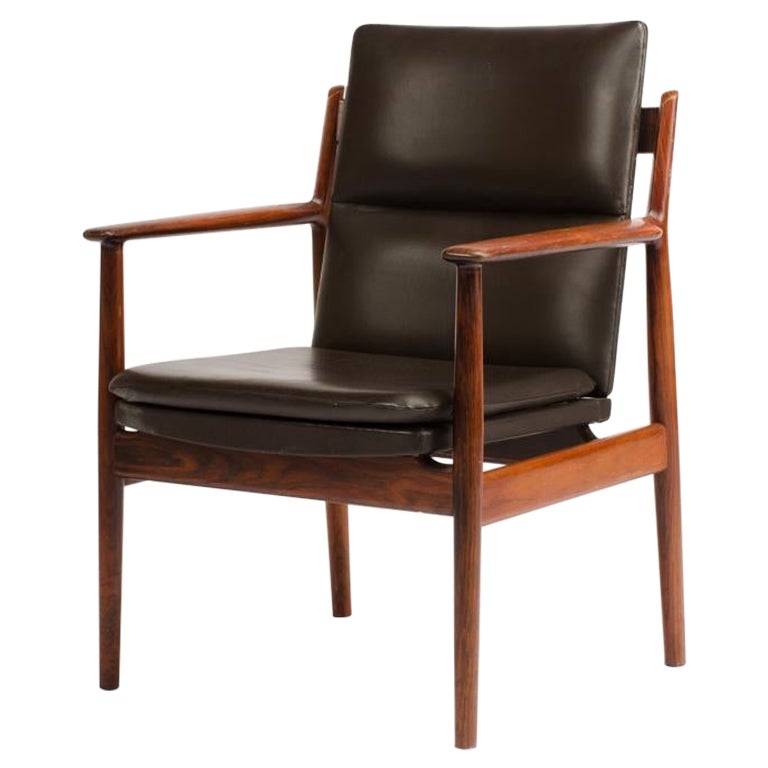 Mid-Century Danish Rosewood Chair, circa 1950-Designed by Arne Vodder for Sibast For Sale