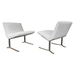 Pair of Slipper Chairs Bouclé Fabric by Formanova, Italy, 1960s