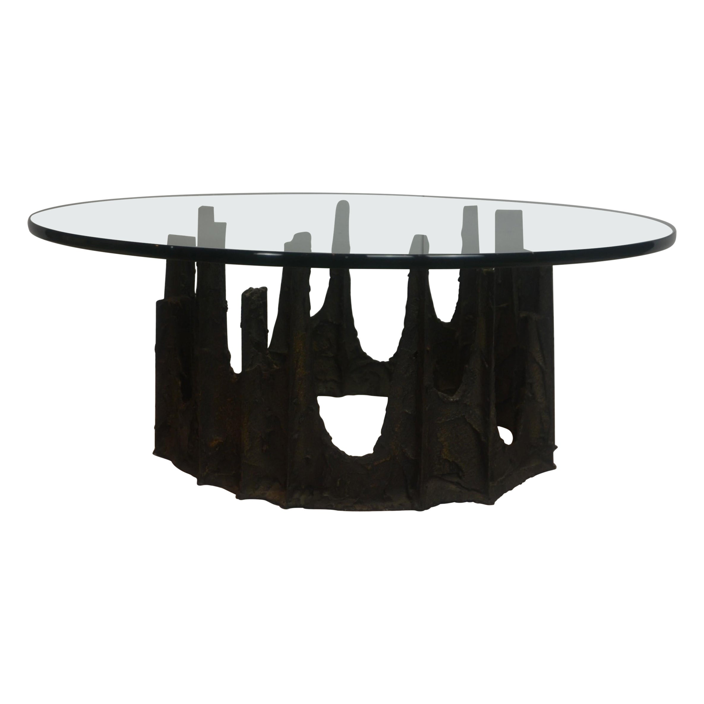 Glass Top Coffee Table by Paul Evans