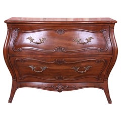 Used Henredon French Provincial Louis XV Carved Walnut Bombay Chest